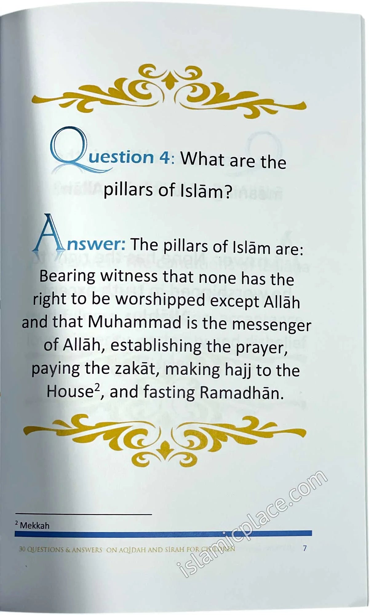 30 Questions & Answers for Children on Aqidah & Sirah