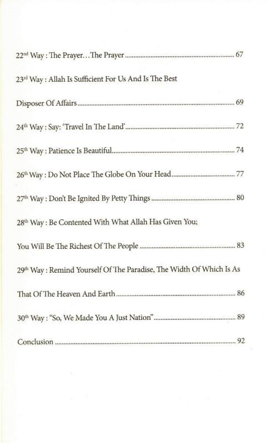 30 Ways to Attain Happiness By Muhammad Bin Abd1llah Ash-Shaayi