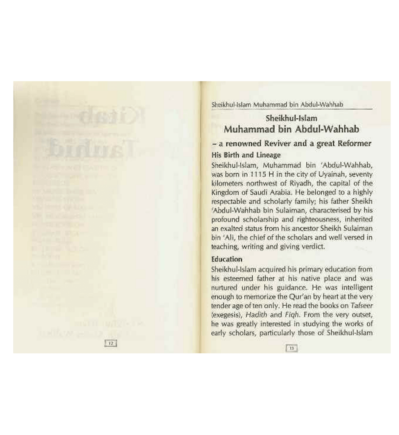 Concise Collection on Creed and Tauhid by Compiled By Darussalam