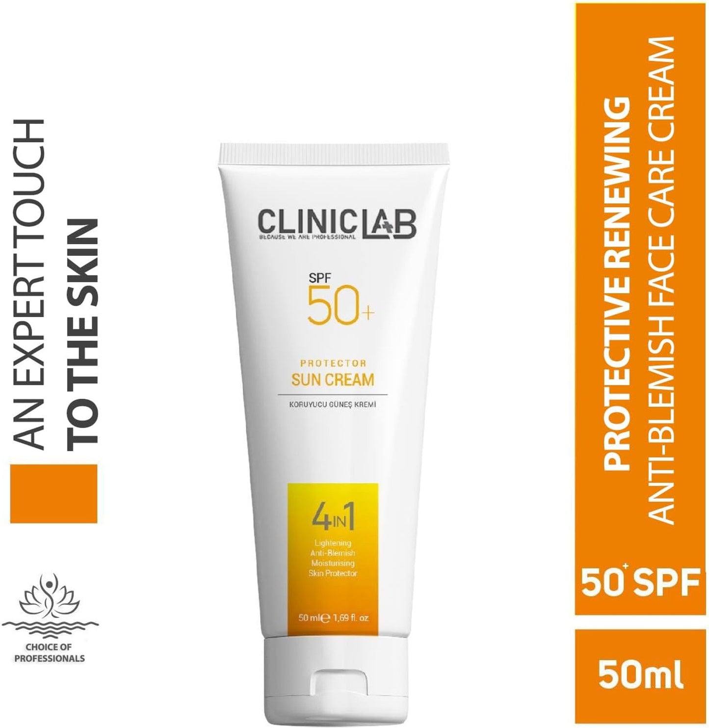 ClinicLab 50 SPF Protector Sun Cream 50ml – High Protection Sunscreen for Face & Body