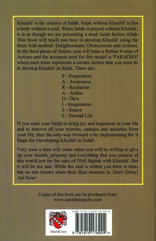 8 Steps for Developing Khushu in Salah – Improve Focus & Spiritual Connection in Prayer (With Audio CDs)-islamicbrands.org