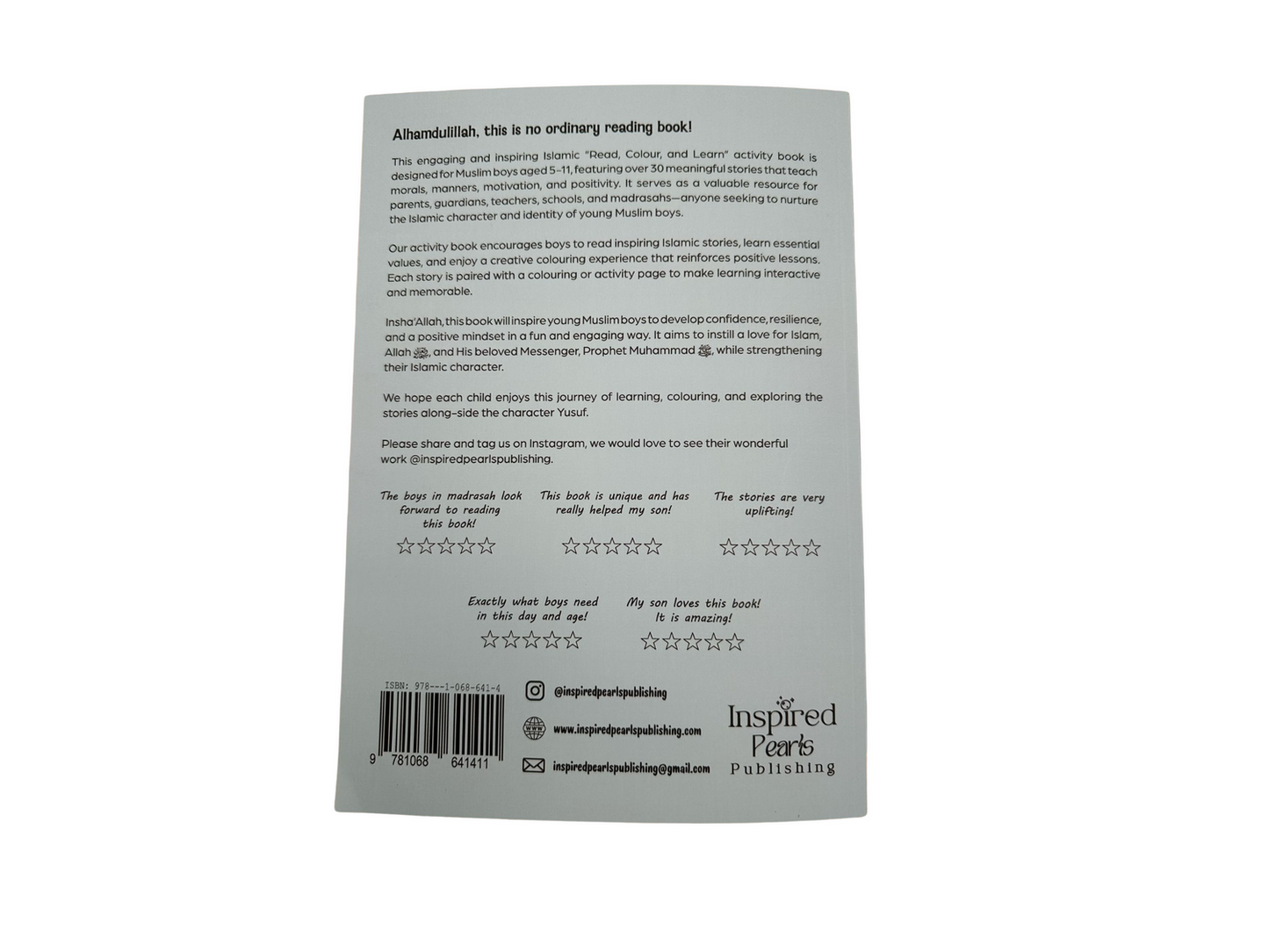 My Inspired Stars (Ages 5–11) – Islamic Activity & Learning Book for Children