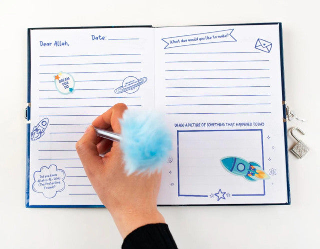 Dear Allah Secret Diary – Islamic Children’s Journal with Lock, Pen & Stickers