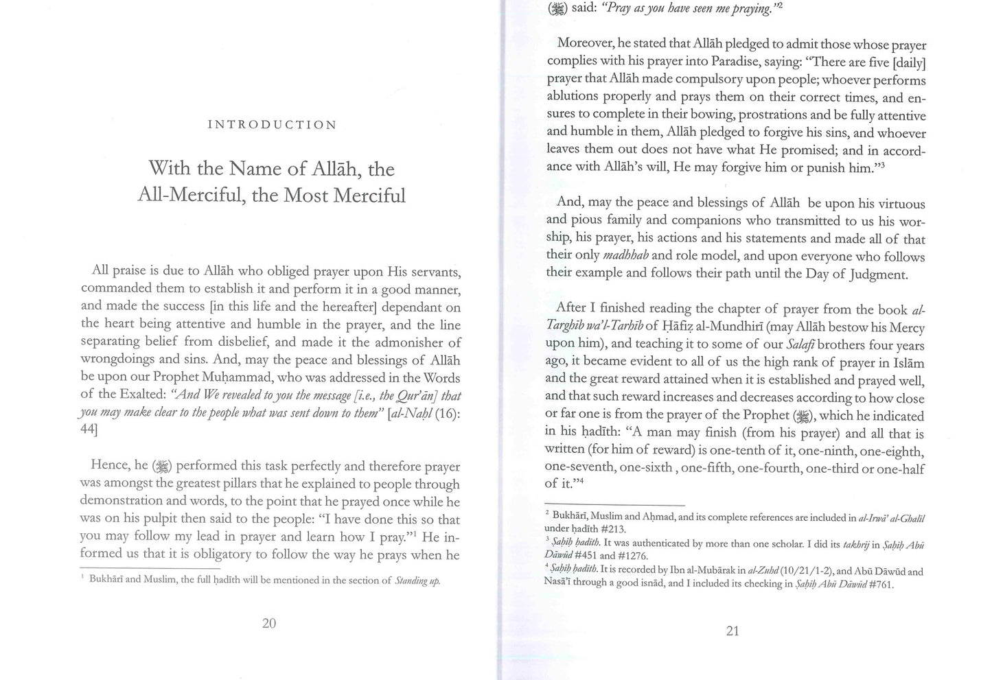 Description of the Prophets Prayer By Imam Muhammad Nasir Al-Din al-Albani