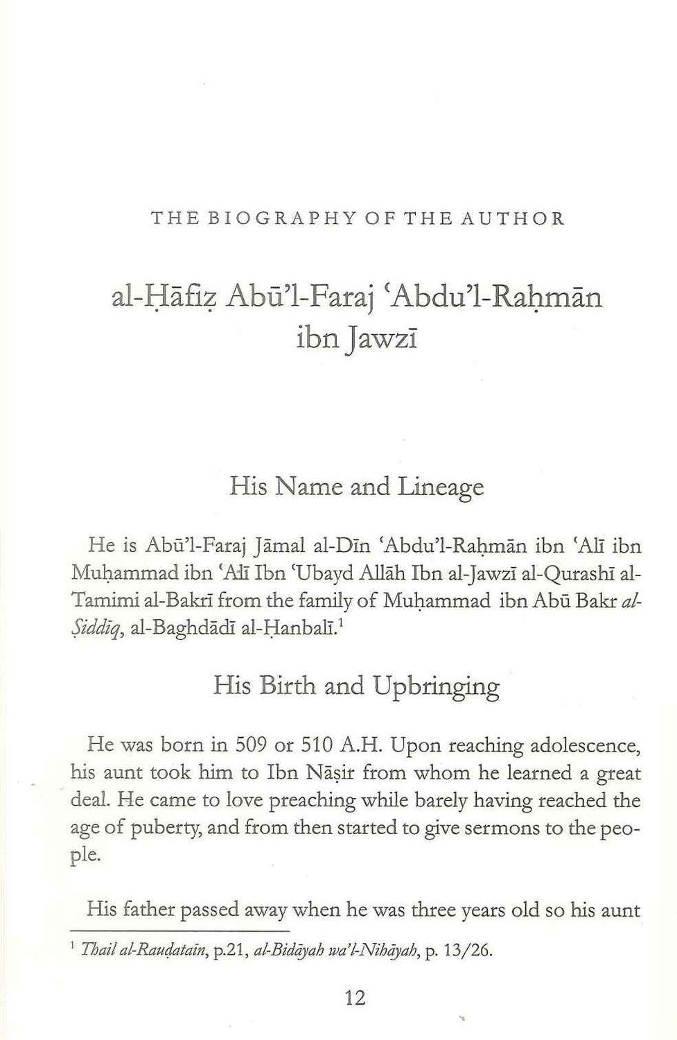 Disciplining The Soul By Ibn al-Jawzi