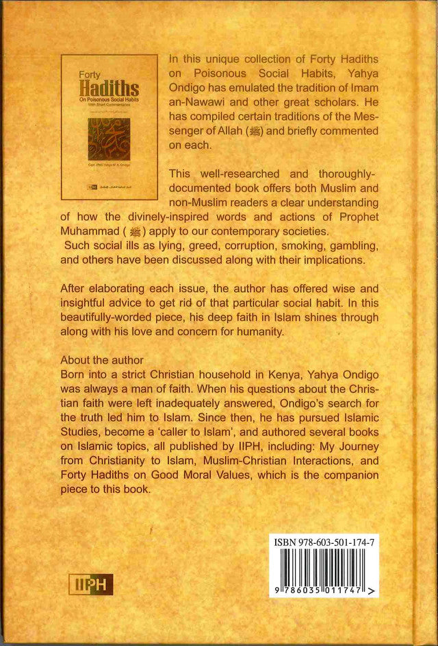 Forty Hadiths on Poisonous Social Habits