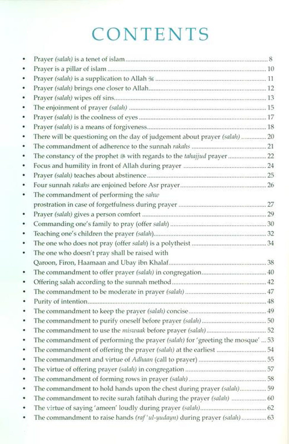 A series Of 40 Hadith On Prayer by Abu Hamza Abdul Khaliq Siddiqui