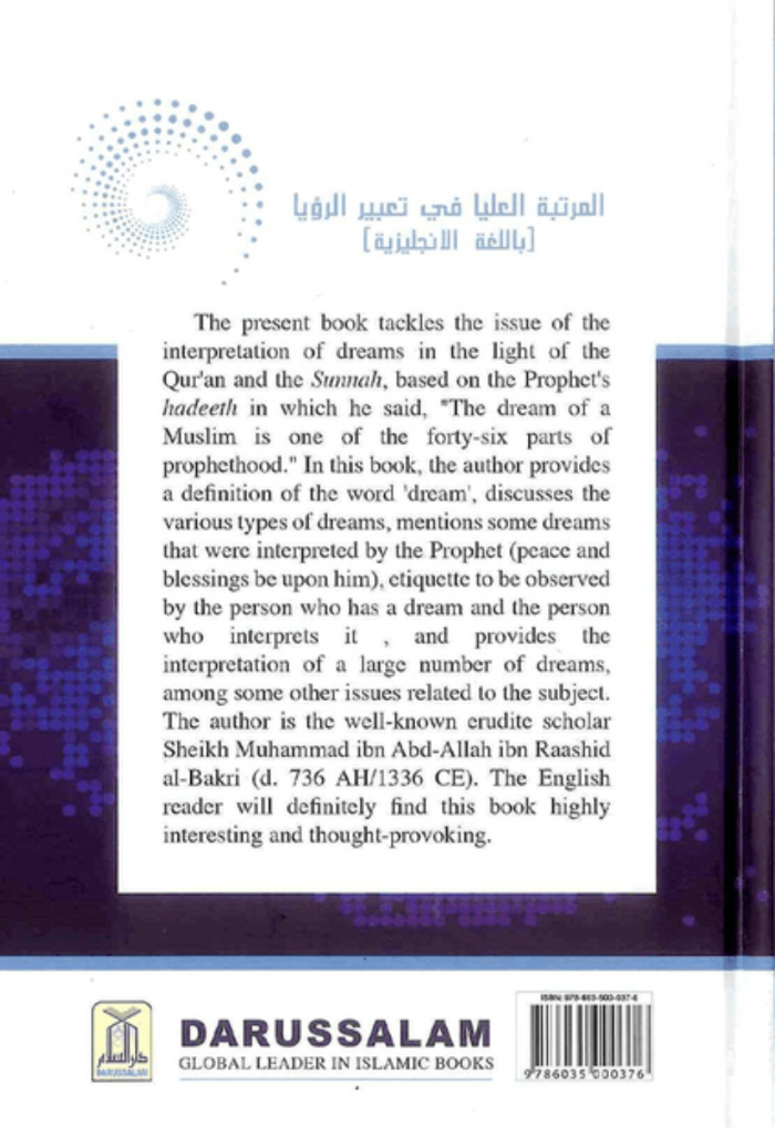 Interpretation of Dreams – Islamic Dream Meanings According to Quran & Sunnah www.islamicbrands.org