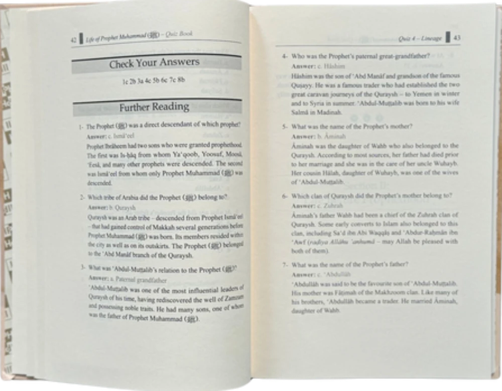 Life of Prophet Muhammad (PBUH) Quiz Book by Ammar Awais