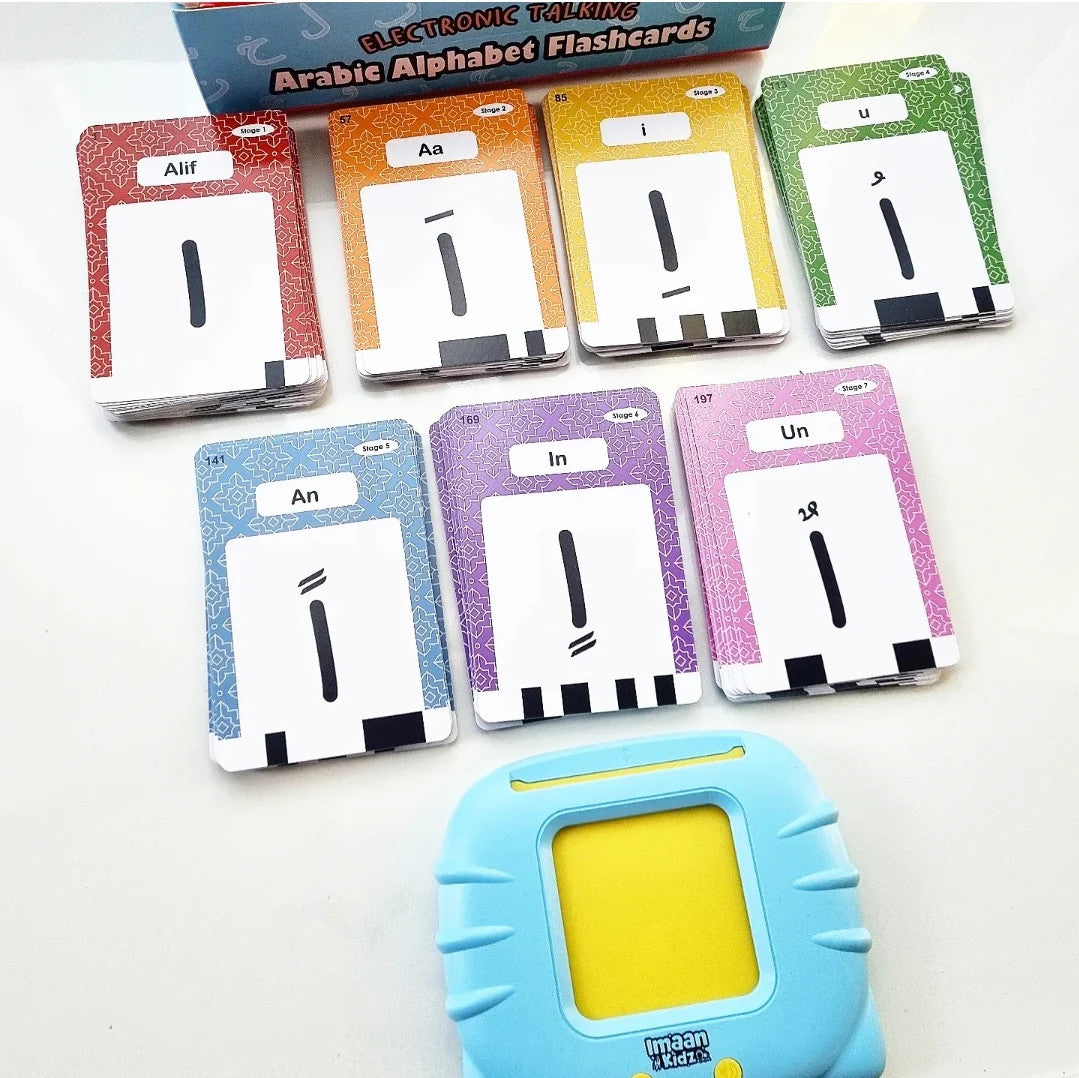 Arabic Alphabet Talking Flashcards – Interactive Arabic Learning Cards for Kids