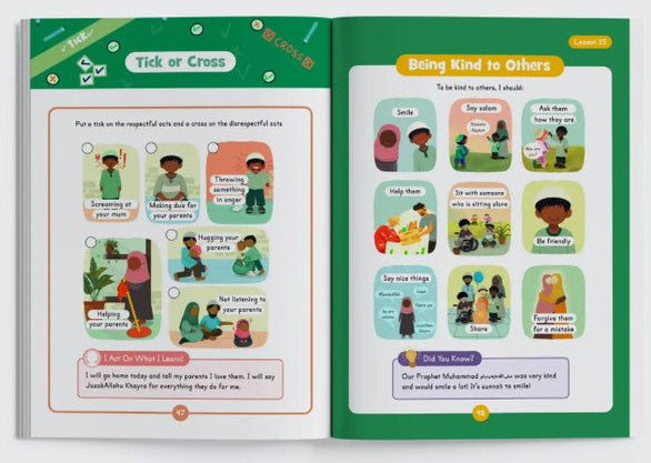 Adab & Akhlaq Levels 1, 2 & 3 for Children | Quranic Tarbiyah | Islamic Character Learning Book