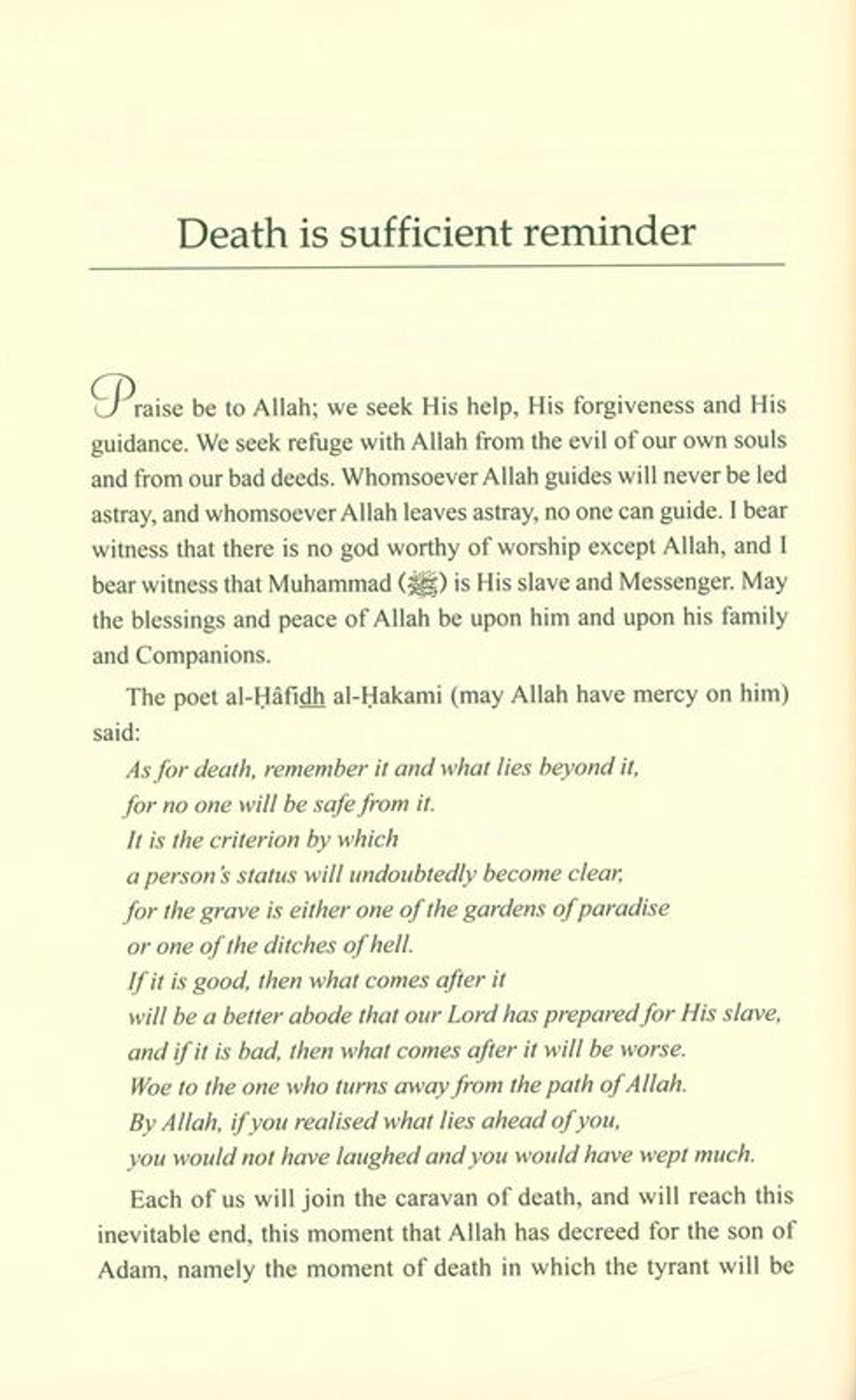 The Inevitable : Reflection On Death And Beyond by Dr A 'id al-Qarni