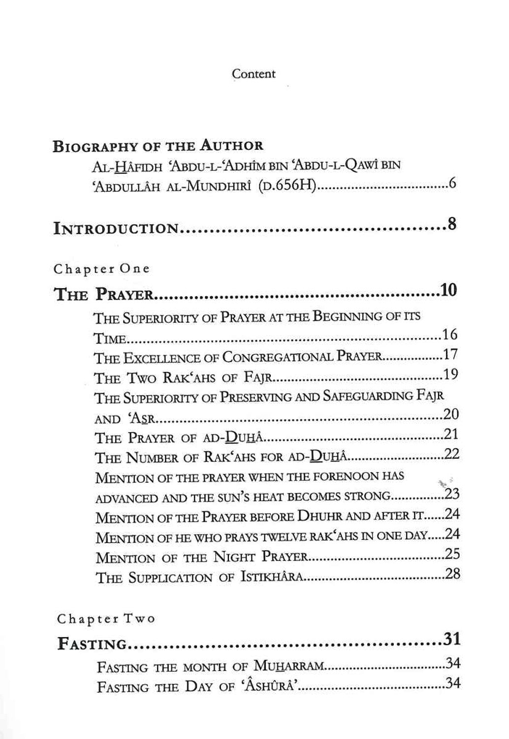 The Virtues Of Good Actions by Al-Hafidh Al-Mundhiri
