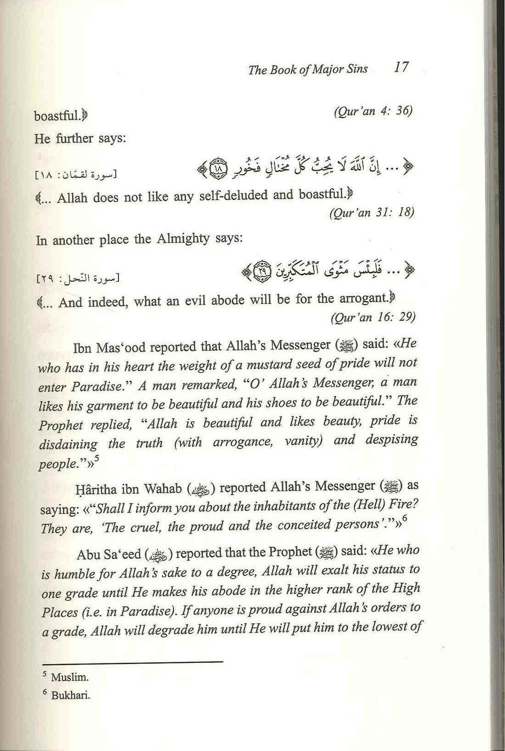 The Book of Major Sins by Imam at Tamimi | Repentance of sins
