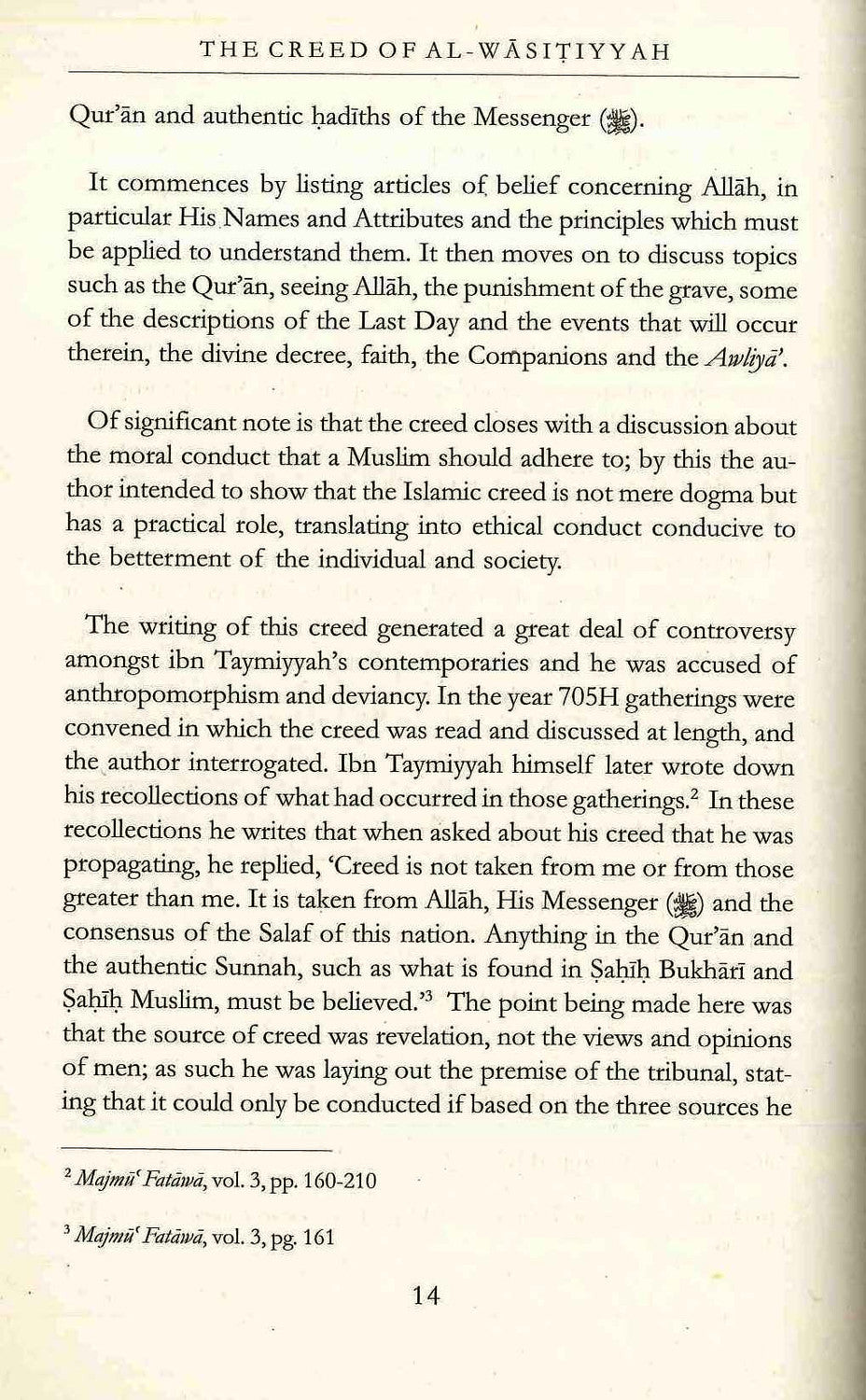 The Creed of Al-Wasitiyyah By Shaykhu'l-Islam Ahmad Ibn Taymiyyah
