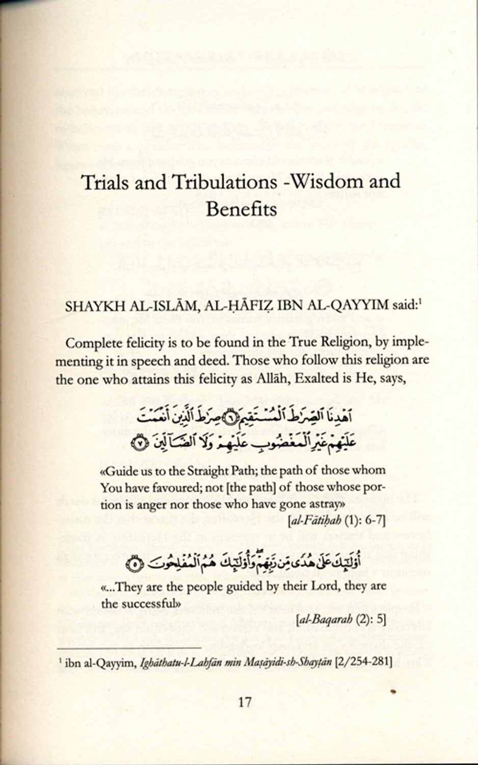 Trials and Tribulations | Daar Us-Sunnah
