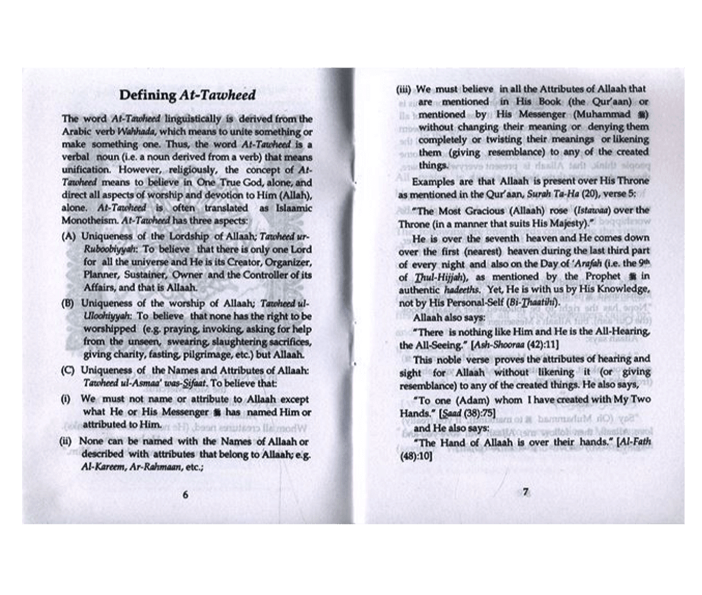 Virtue of Tawheed and a Warning Against What Contradicts it By Darussalam