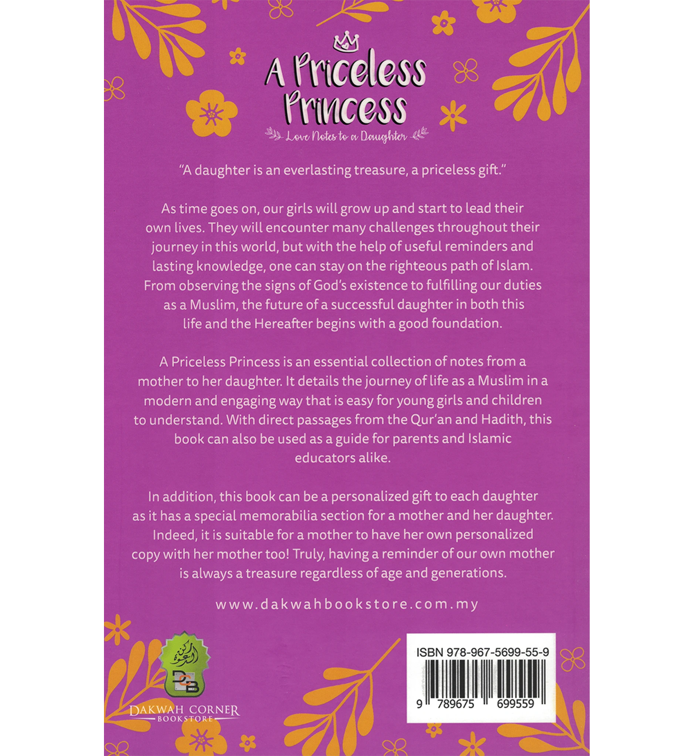 A Priceless Princess – Love Notes to a Daughter | Inspiring Islamic Advice for Young Muslim Girls