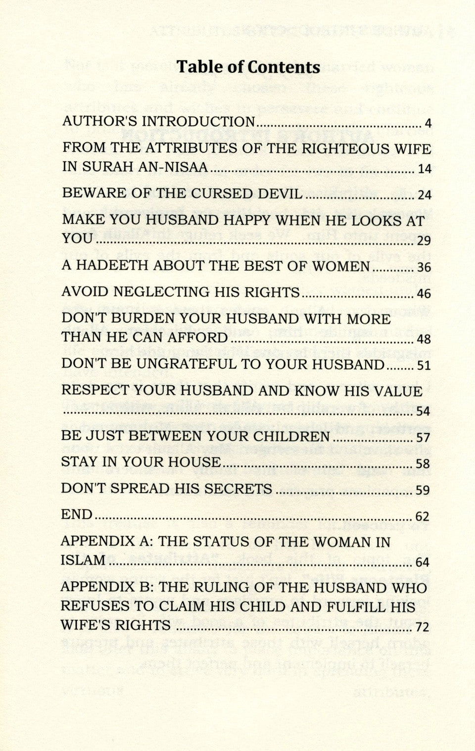 Attributes of the Righteous Wife
