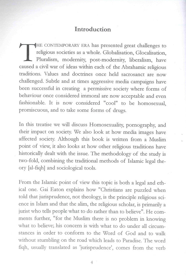 The Effect of Homosexuality & Pornography on Society – Islamic Perspective on Modern Moral Issues | Shaykh Michael Mumisa (Message Of Islam, S/C, 32 Pgs)