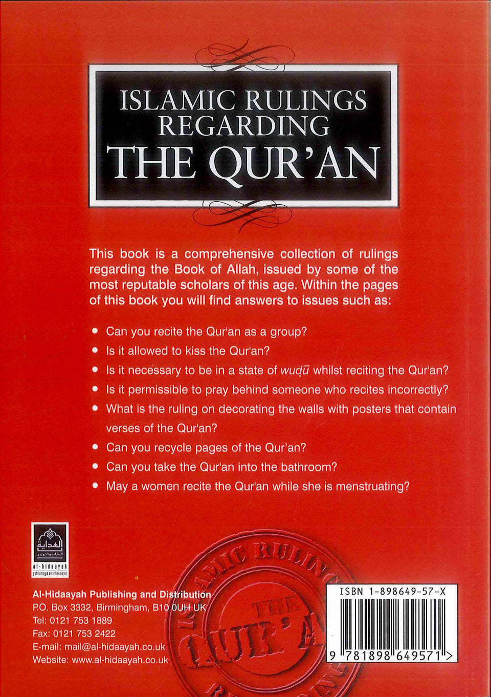 Islamic Rulings Regarding the Qur’an – Authentic Guidance from the Permanent Committee of Scholars