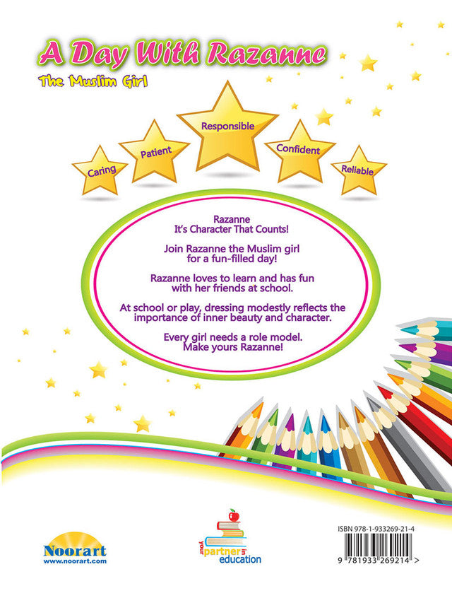 A Day With Razanne Coloring Book — Islamic Children’s Coloring Book (Paperback)