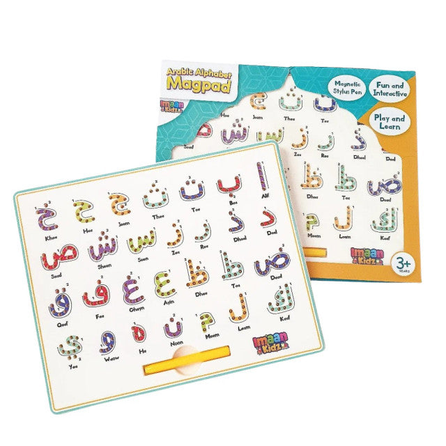 Arabic Alphabet Magpad – Reusable Magnetic Tracing Board for Kids