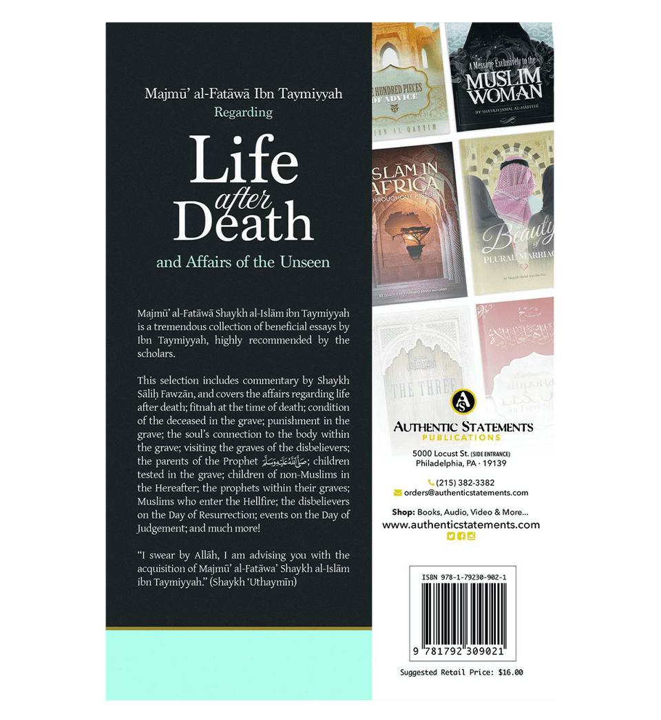 Regarding Life After Death & Affairs of the Unseen