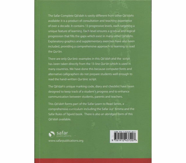 Complete Qaidah – Arabic Reading Primer for Quran Beginners