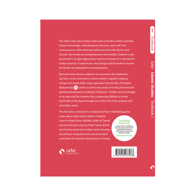 Islamic Studies: Textbook 1 – Learn About Islam Series | Safar Publications | English Curriculum (Softcover, 168 Pages)
