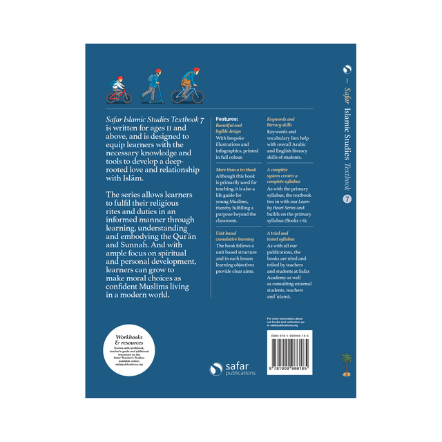 Islamic Studies: Textbook 7 – Learn About Islam Series | Safar Publications | Ages 11+ | Softcover (168 Pages)