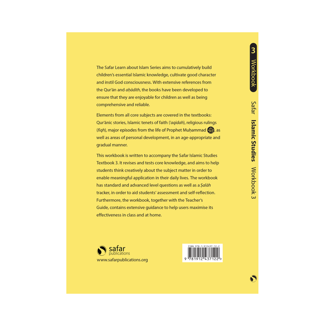 Islamic Studies: Workbook 3 – Learn About Islam Series | Safar Publications | Review & Practice Workbook (Softcover, 152 Pages)