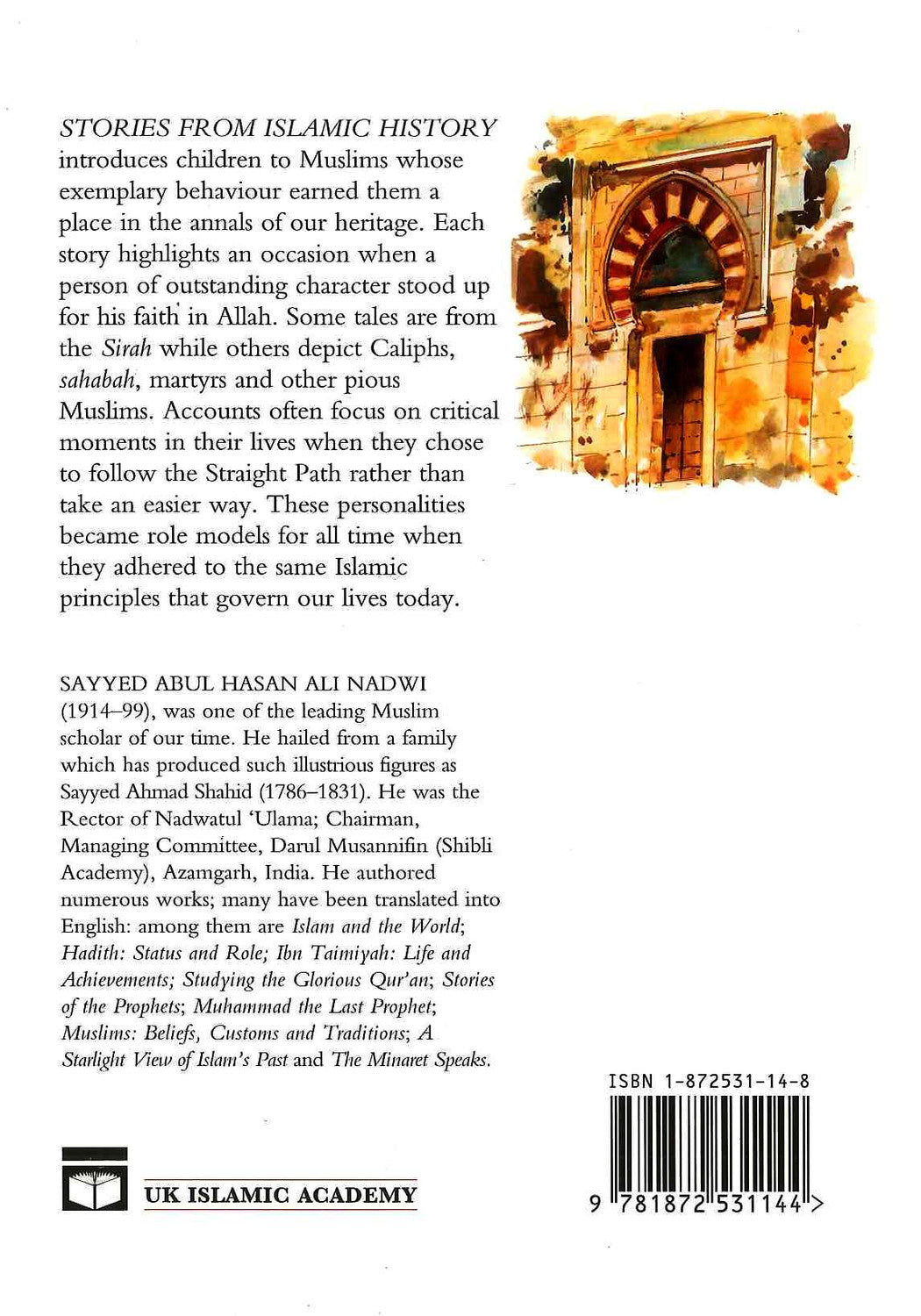 Stories From Islamic History b y Syed Abul Hassan Ali AL Nadw