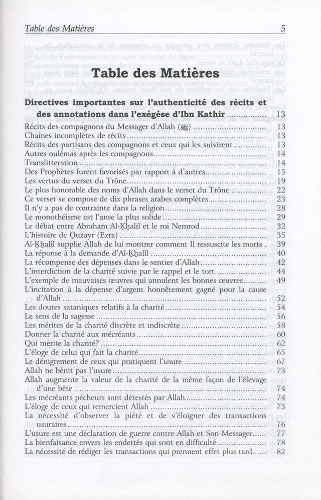 Tafsir Ibn Kathir Volume 2( French) by Imam Ibn Kathir
