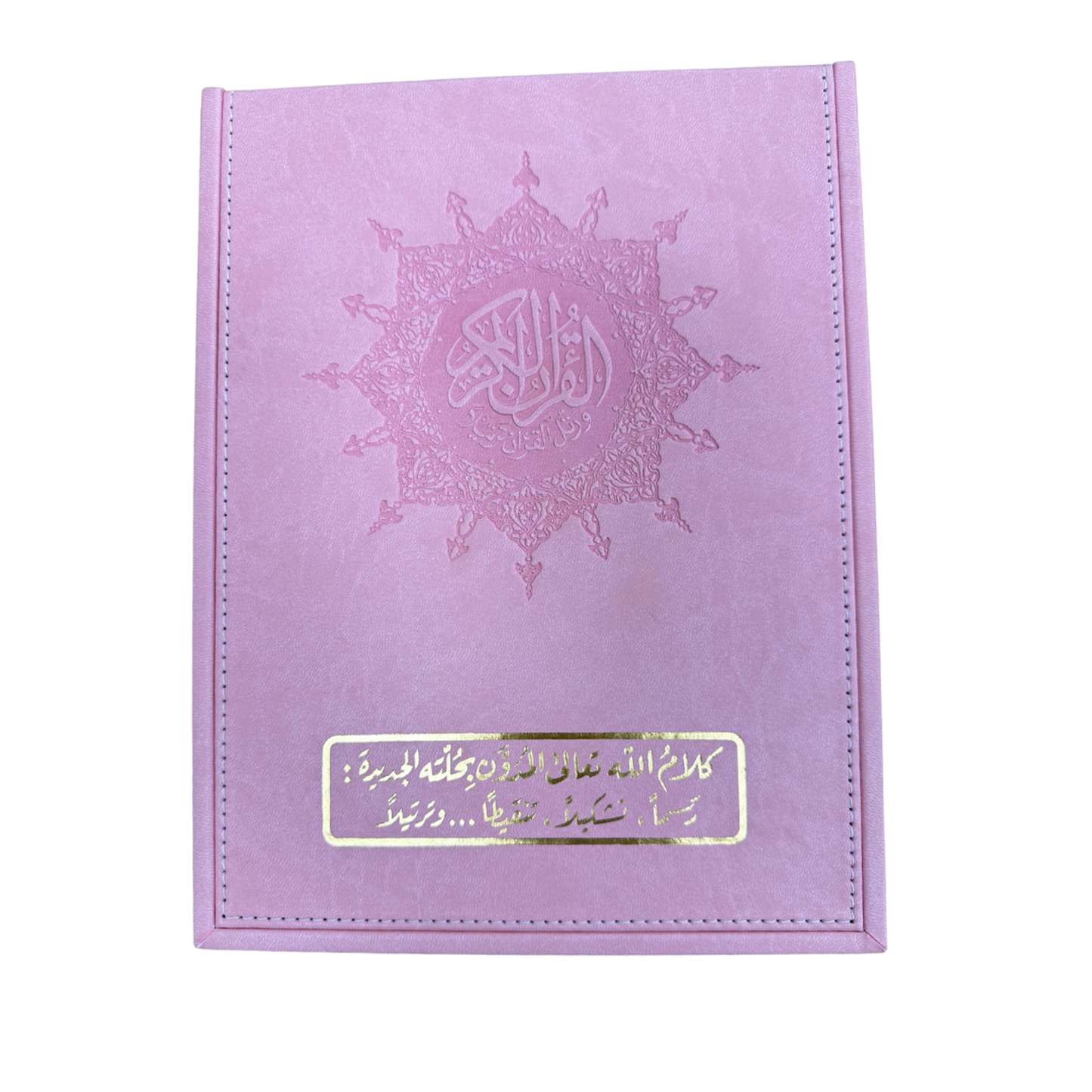 Tajweed Quran Deluxe in Elegant Leather Box - Silver and Pink Quraan - Easyquran for Girls Boys