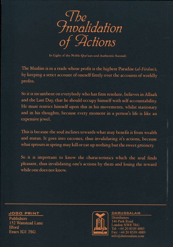 The Invalidations of Actions – Causes That Nullify Good Deeds in Islam