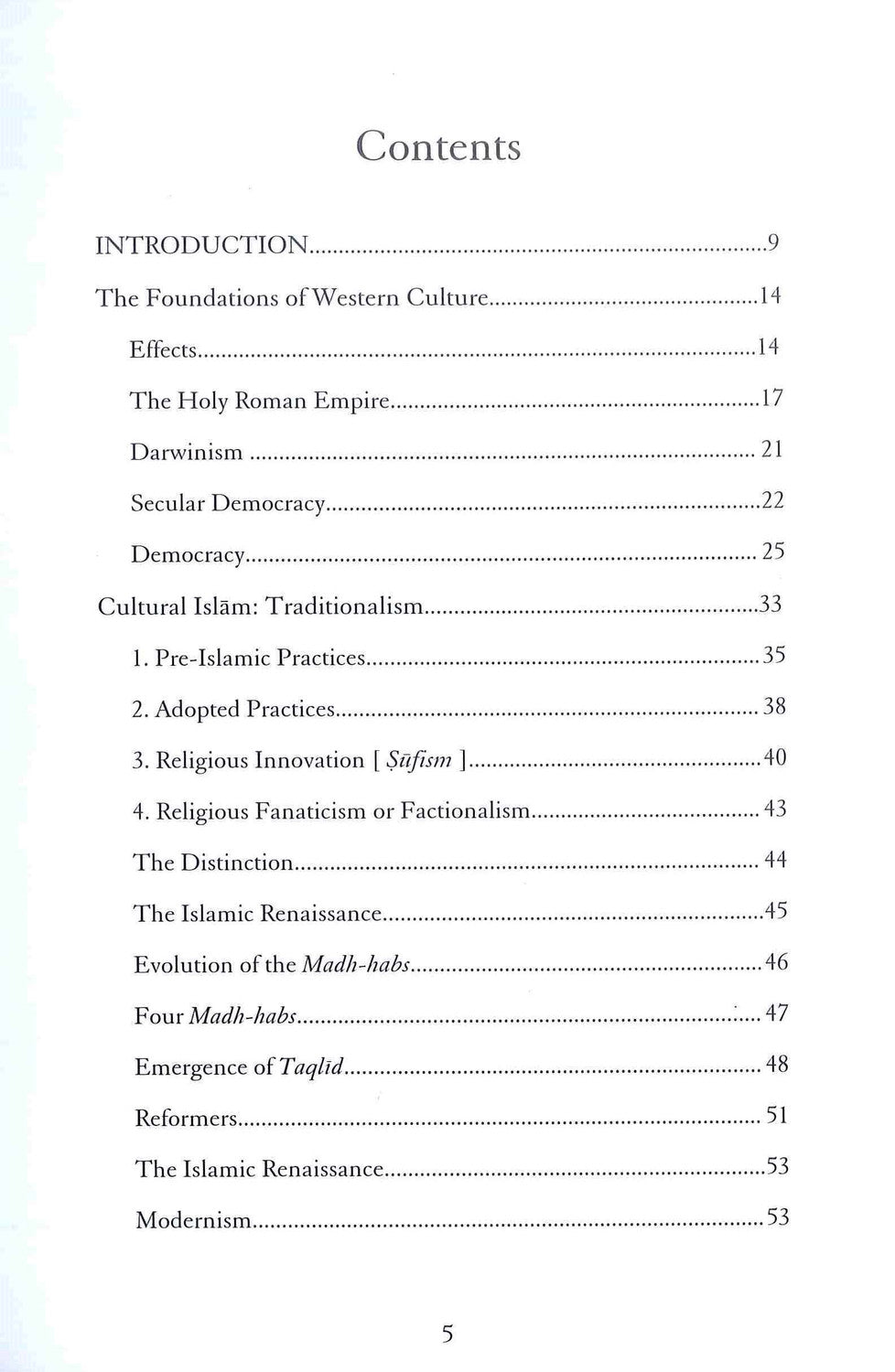 The Clash of Civilisations – Islam and the Modern World