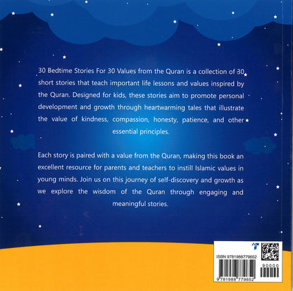 30 Bedtime Stories for Kids: Teach 30 Islamic Values from the Quran