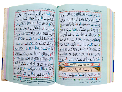 Colour Coded Quran with Colour Coded Manzils – Persian/Urdu Script Islamic Tajweed Qur’an