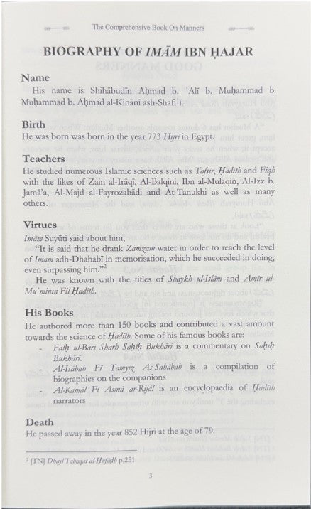 The Comprehensive Book on Manners – Islamic Etiquette Guide