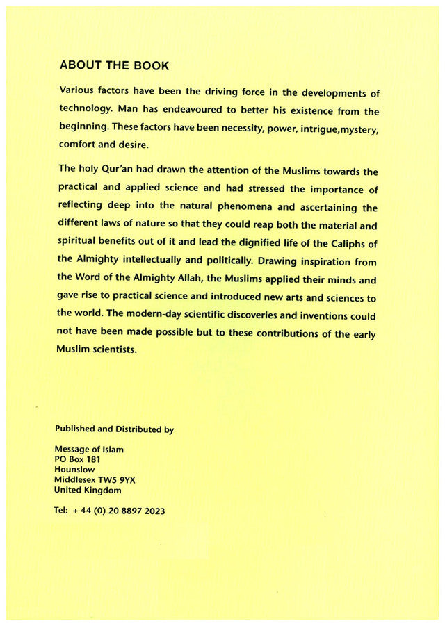 Muslim Scientists – Inspirational History of Muslim Contributions to Science | Muhammad Anwar Khan (Message Of Islam, Softcover, 125 Pages)