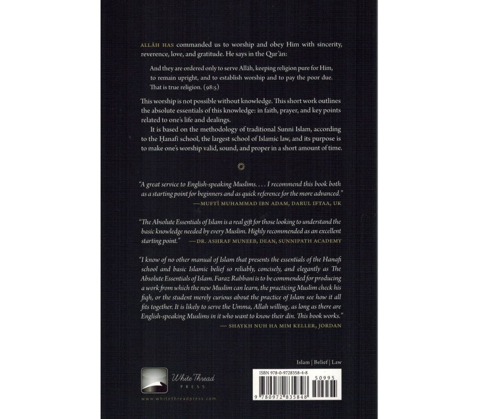 The Absolute Essentials of Islam by Faraz Fareed Rabbani | Hanafi Faith, Prayer & Fiqh