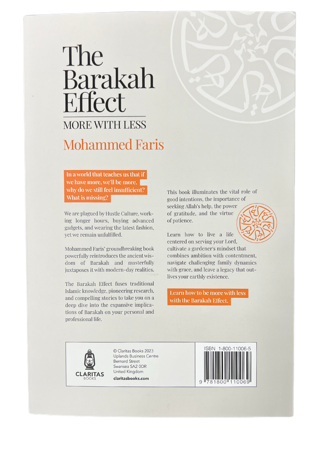 Islamic Productivity Books – The Barakah Effect & The Productive Muslim by Mohammed Faris