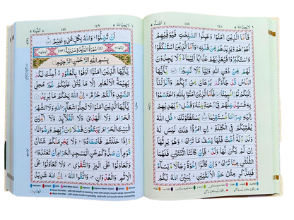 Colour Coded Quran with Colour Coded Manzils – Large Size- Persian/Urdu Script Tajweed