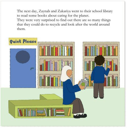 Zaynab and Zakariya Learn to Recycle – Islamic Children’s Book on Environmental Care & Responsibility