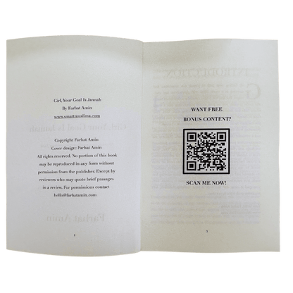 Girl, Your Goal Is Jannah – Inspirational Islamic Guide for Muslim Women (Softcover, 189 Pages) | Farhat Amin