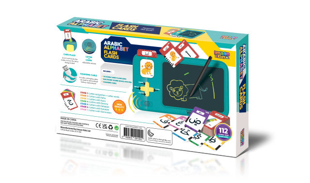 Arabic Alphabet Talking Flashcards with LCD Screen – Interactive Arabic Learning Tool for Kids
