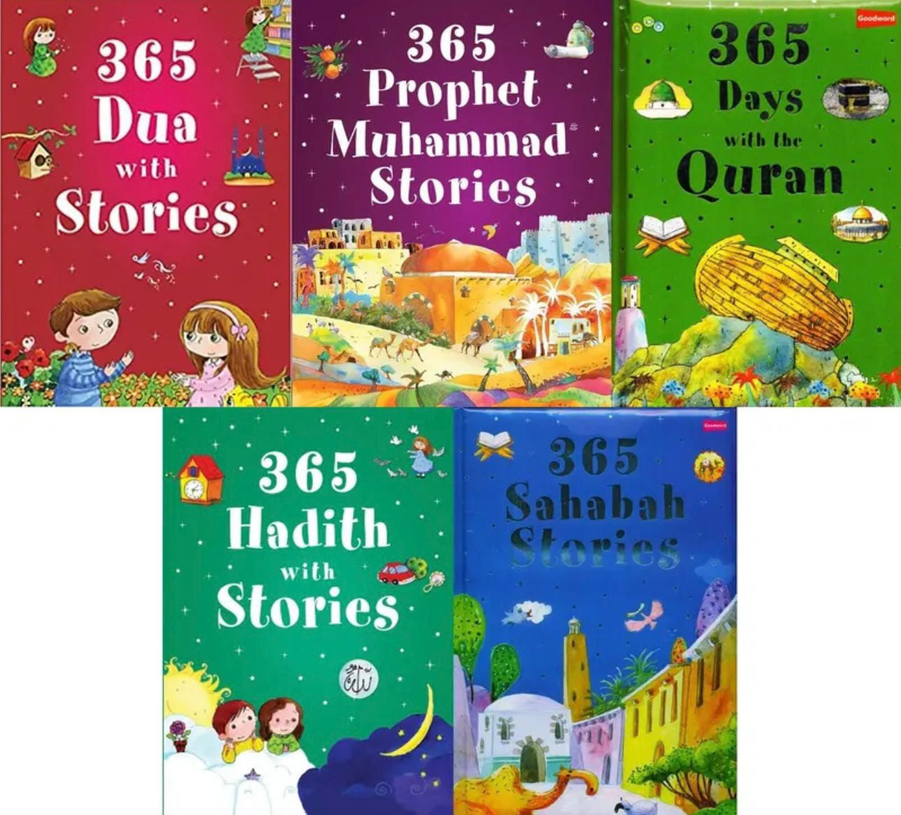 365 Days Story Books for Kids – Hard Cover Bundle | Daily Islamic Stories for Children 1