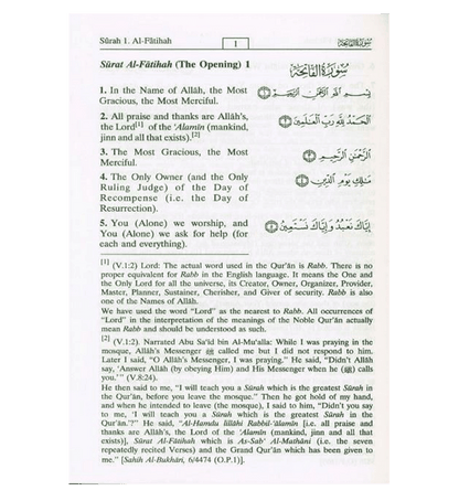 Noble Quran – Arabic Text with English Translation (Small Hard Cover) | Muhsin Khan & Taqi-ud-Din Al-Hilali