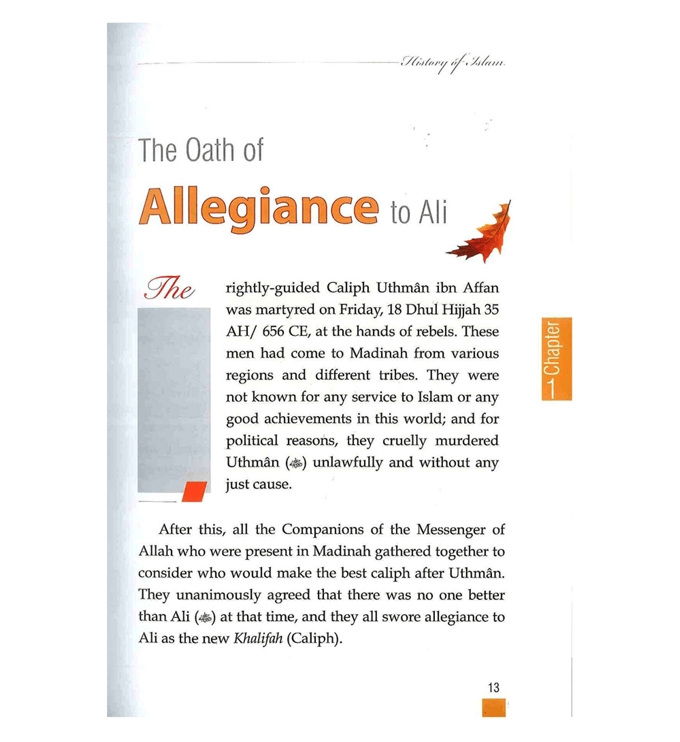 History of Islam : Ali ibn Abi Taalib R.A. by Maulvi Abdul Aziz